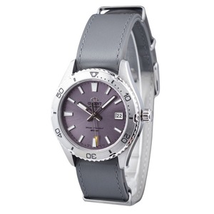Orient Sports Leather Strap Lilac Dial Automatic Diver RA-AC0Q07V10B Mens Watch