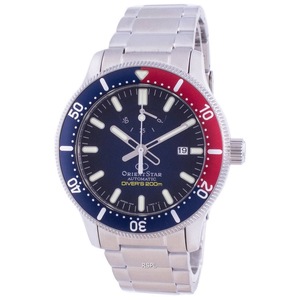 Orient Star Automatic Diver Stainless Steel Blue RE-AU0306L00B 200M Mens Watch