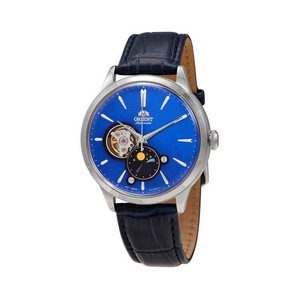 Orient Sun Moon Phase Open Heart Blue Dial Automatic RA-AS0103A10B Mens Watch