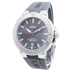 Oris Aquis Swiss Made 26 Jewels Rubber Strap Automatic 300M Analog Mens Watch