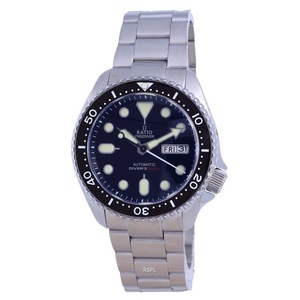 RATIO FreeDiver Black Dial Stainless Steel Automatic RTA100 200M Mens Watch
