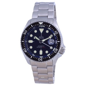 RATIO FreeDiver Black Dial Stainless Steel Automatic RTB200 200M Mens Watch