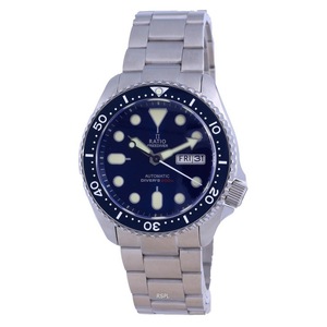 RATIO FreeDiver Blue Dial Sapphire Crystal Automatic RTA102 200M Mens Watch