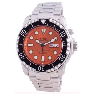 RATIO FreeDiver Helium-Safe Automatic 1068HA96-34VA-ORG 1000M Diver Mens Watch