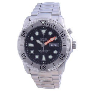 RATIO FreeDiver Helium-Safe Automatic 1068MD96-34VA-BLK 1000M Diver Mens Watch