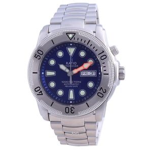 RATIO FreeDiver Helium-Safe Automatic 1068MD96-34VA-BLU 1000M Diver Mens Watch