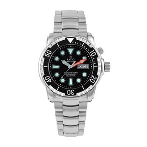 RATIO FreeDiver Helium-Safe Black Dial Automatic 1068HA96-34VA-BLK Mens Watch