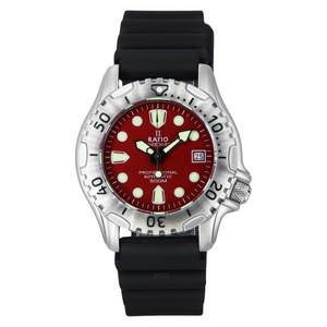 RATIO FreeDiver Professional 500M Red Dial Automatic 32GS202A-RED Mens Watch