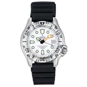 RATIO FreeDiver Professional 500M White Dial Automatic 32BJ202A-WHT Mens Watch