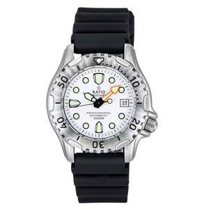 RATIO FreeDiver Professional 500M White Dial Automatic 32GS202A-WHT Mens Watch