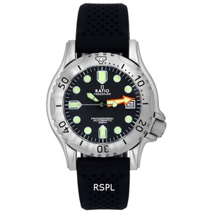 RATIO FreeDiver Professional Black Dial Automatic RTF015 500M Analog Mens Watch