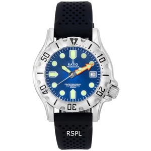RATIO FreeDiver Professional Blue Sunray Dial Automatic RTF013 500M Mens Watch