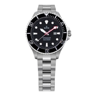 RATIO FreeDiver Stainless Steel Black Dial Automatic RTFL831 200M Ladies Watch
