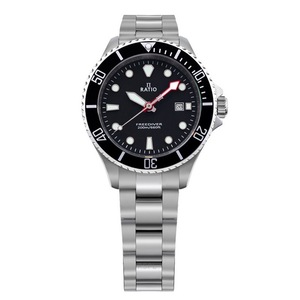 RATIO FreeDiver Stainless Steel Black Dial Automatic RTFL800 200M Ladies Watch