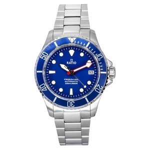 RATIO FreeDiver Stainless Steel Blue Dial Automatic RTF043 200M Mens Watch