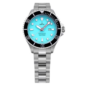 RATIO FreeDiver Stainless Steel Ice Blue Automatic RTFL837 200M Ladies Watch