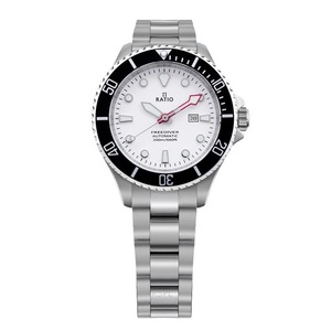 RATIO FreeDiver Stainless Steel White Dial Automatic RTFL833 200M Ladies Watch