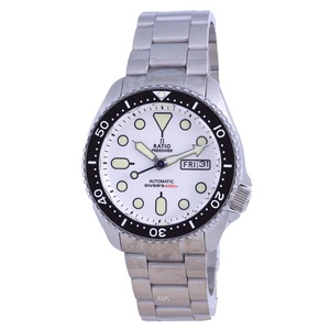 RATIO FreeDiver White Dial Stainless Steel Automatic RTA109 200M Mens Watch