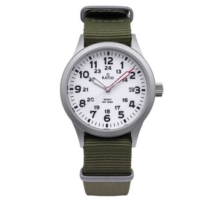 RATIO Quest Men's Field Watch Sapphire Crystal Nylon Strap Quartz 100M Lewis And Clark Edition