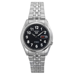 Seiko 5 Automatic 21 Jewel Black Dial Day/Date Analog SNK381K1 30M Mens Watch
