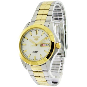Seiko 5 Automatic 21 Jewels White Dial Day/Date Analog SNKK94K1 30M Mens Watch