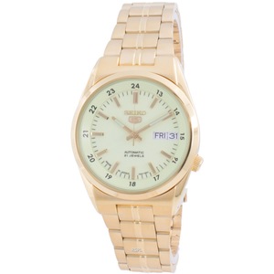 Seiko 5 Automatic Day/Date Champagne Dial SNK578J1 Japan Made 30M Mens Watch