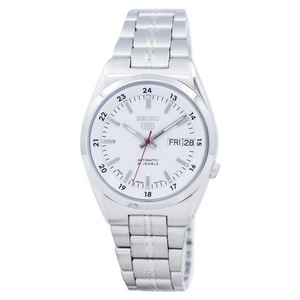 Seiko 5 Automatic Stainless Steel White Dial 21 Jewels SNK559J1 30M Mens Watch