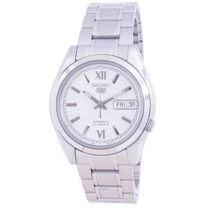 Seiko 5 Automatic Silver Dial Stainless Steel 21 Jewels SNKL51K1 30M Mens Watch