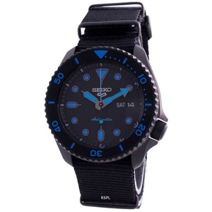 Seiko 5 Sports Sense Style 24 Jewels Automatic SRPD81K1 Mens Watch Black Dial Day/Date Display 100M