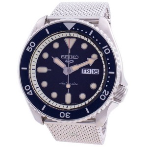 Seiko 5 Sports Suits Style 24 Jewels Automatic SRPD71K1 Mens Watch Day/Date Display Blue Dial 100M