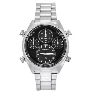 Seiko Prospex Speedtimer Chronograph Black Dial Solar SFJ003P1 100M Mens Watch