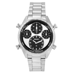 Seiko Prospex Speedtimer Panda Chronograph White Dial Solar SFJ001P1 Mens Watch