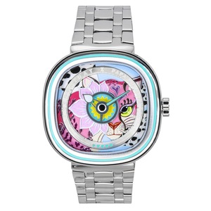 Sevenfriday C-Series Papa Don't Preach NFC Chip Embedded Stainless Steel Multicolor Dial Quartz SF-C1-01 Ladies Watch