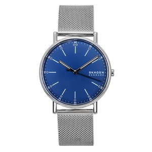 Skagen Signatur Stainless Steel Blue Dial Quartz SKW6904 50M Men's Watch