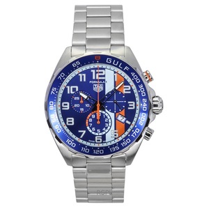 Tag Heuer Formula 1 Chronograph X Gulf Stainless Steel Blue Dial Quartz Diver's CAZ101AT.BA0842 200M Men's Watch