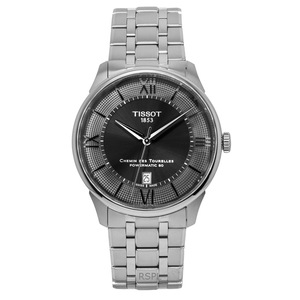 Tissot Chemin Des Tourelles Powermatic 80 Stainless Steel Gunmetal Dial Automatic T139.407.11.068.00 Men's Watch
