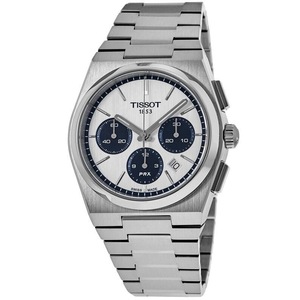 Tissot PRX T-Classic Chronograph Swiss Made White Dial Automatic 100M Mens Watch