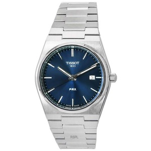 Tissot PRX T-Classic Swiss Made Quartz Stainless Steel Blue Dial 100M Mens Watch