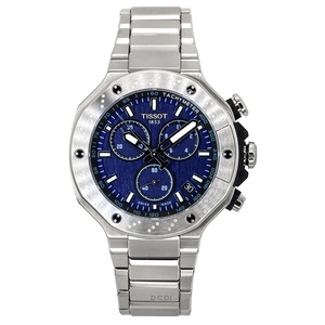Tissot T-Race Chronograph Stainless Steel Blue Dial Quartz T141.417.11.041.00 100M Men's Watch