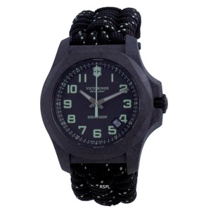 Victorinox I.N.O.X. Carbon Black Textile Diver's Quartz 241859 200M Men's Watch