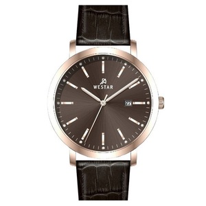Westar Profile Leather Strap Brown Dial Quartz 50216PPN620 Men's Watch