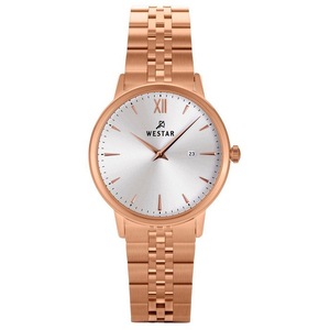 Westar Profile Rose Gold Tone Stainless Steel Quartz 40215PPN607 Ladies Watch
