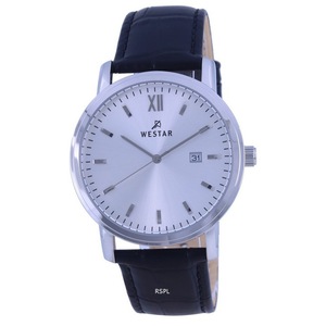 Westar White Dial Leather Strap Quartz 50244 STN 107 Men's Watch