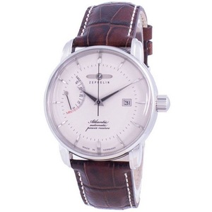 Zeppelin Atlantic White Dial 26 Jewels Leather Strap Automatic Z84625 Mens Watch