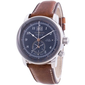 Zeppelin LZ 126 Los Angeles Pulsometer Date 86443 Quartz Pulsometer Mens Watch