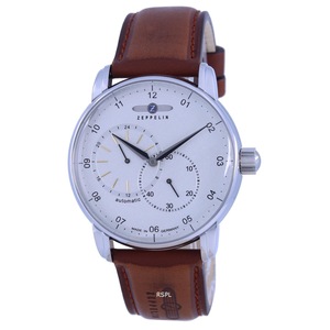 Zeppelin New Captain's Line Leather Strap 12/24 Automatic 86621 50M Mens Watch