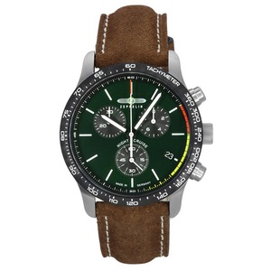 Zeppelin Night Cruise Chronograph Tachymeter Green Dial 72884 100M Mens Watch