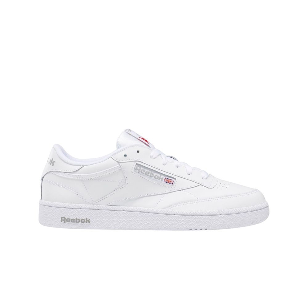 Reebok Club C 85 Mens Shoes Int-White/Sheer Grey Casual Sneakers Footwear