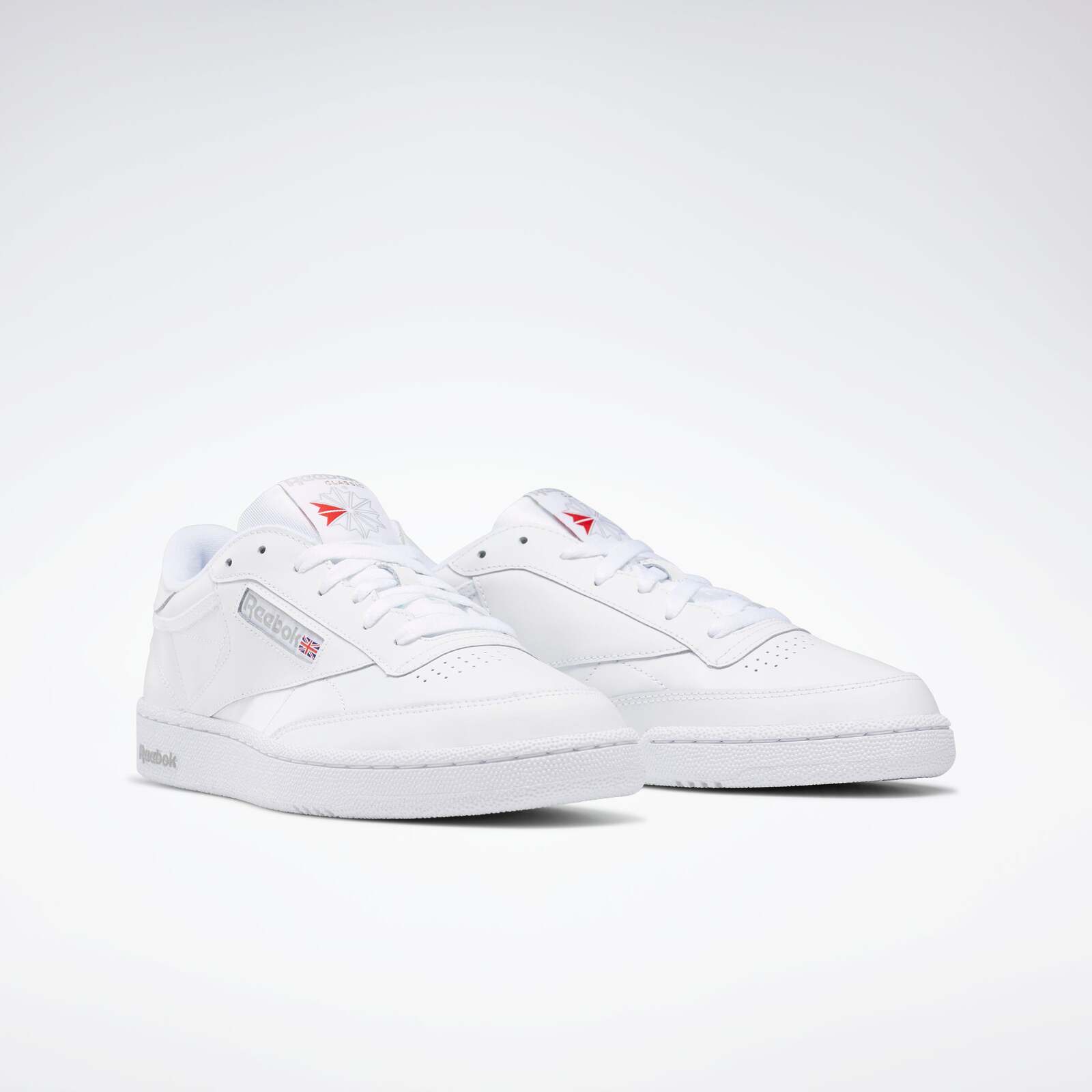 Reebok Club C 85 Mens Shoes Int-White/Sheer Grey Casual Sneakers Footwear