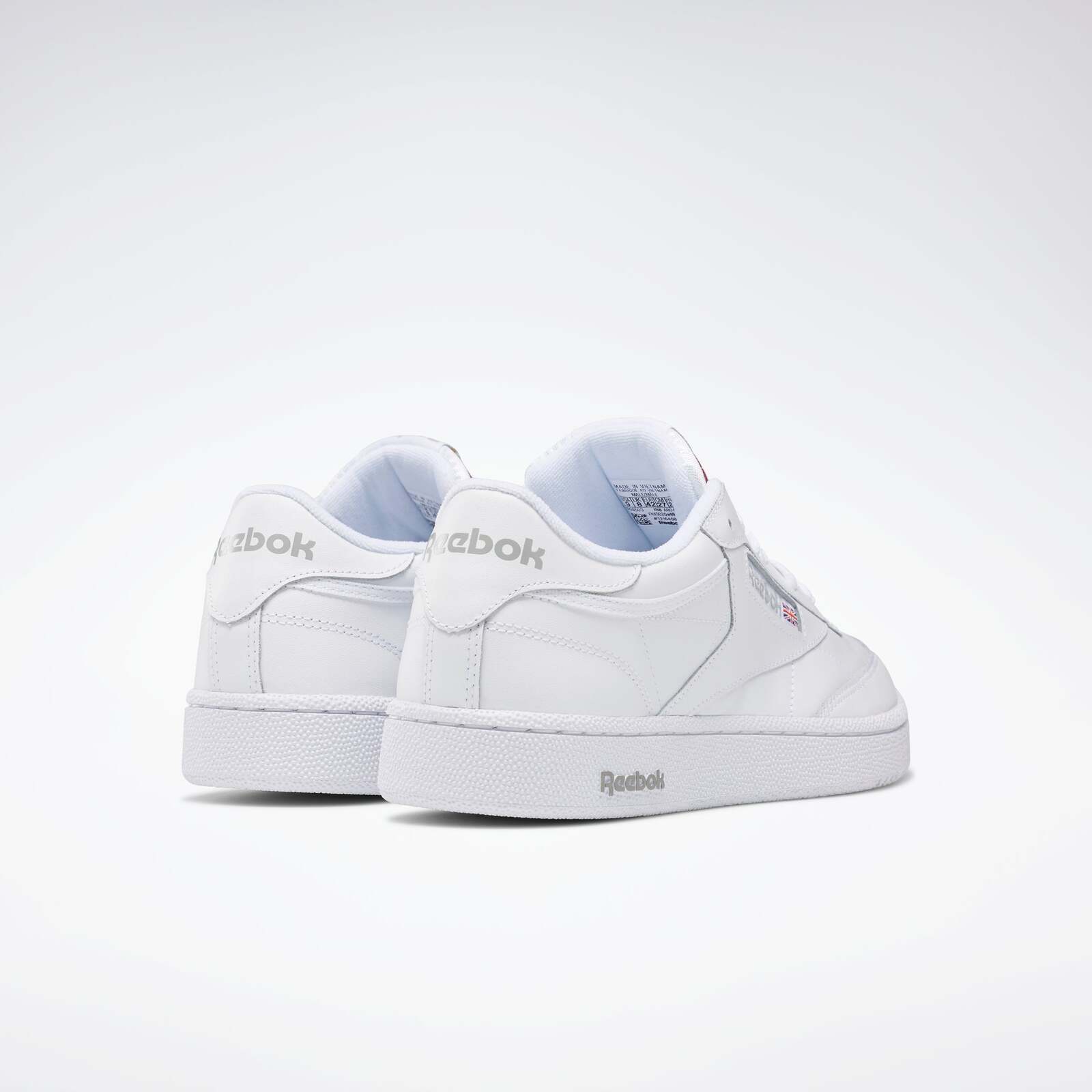 Reebok Club C 85 Mens Shoes Int-White/Sheer Grey Casual Sneakers Footwear